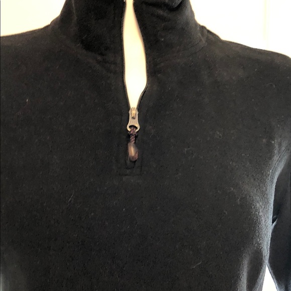 Eddie Bauer Women's Black Quarter-Zip Sweatshirt - Picture 3 of 9